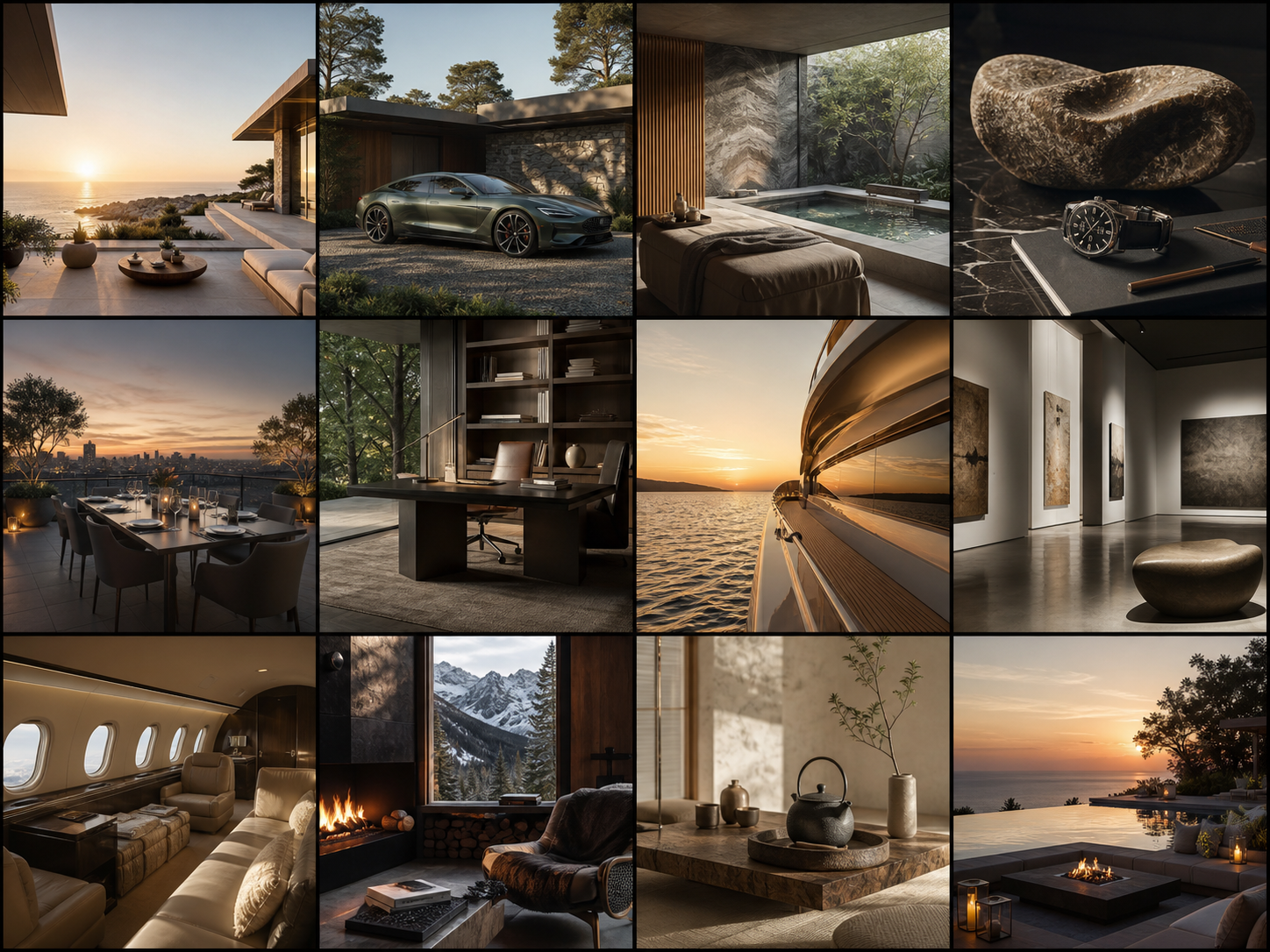 AI-generated contemporary lifestyle concept collection
